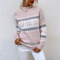 Liliana® | Bequemer Eleganter Pullover in Rosa