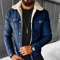 Stylische Denim-Jacke für Männer - Rik in Dunkelblau