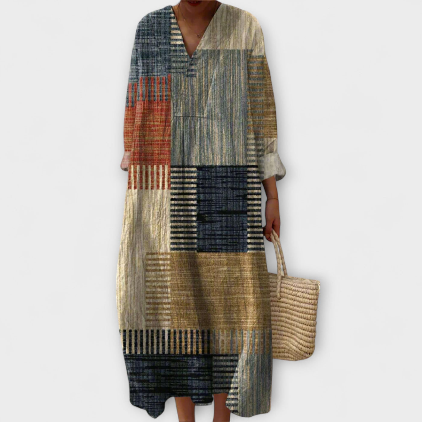 Julie - Elegantes Kleid mit geometrischem Design