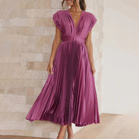 Alexia | Elegantes Kleid in Pflaume