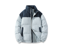 Stilvolle Herren Winter Pufferjacke in Blau