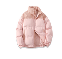 Stilvolle Herren Winter Pufferjacke in Rosa