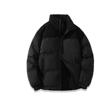 Stilvolle Herren Winter Pufferjacke in Schwarz
