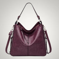 Allison | Damen Schicker Vielseitiger Leder Tasche in Lila