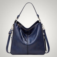 Allison | Damen Schicker Vielseitiger Leder Tasche in Blau