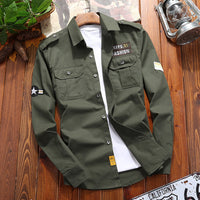 Elegante Jacke im Militärstil für Männer - Alex in Grün