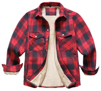 Max | Klassische Holzfäller-Jacke im Freizeitlook in Rot