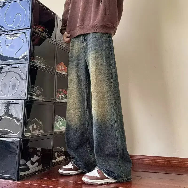 Tom | Lässiger Stil mit Weitem Bein Baggy Jeans