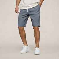 Robert | Elastischer Bund Helle Kordel Shorts in Grau