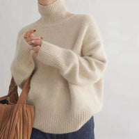 Pullover Damen Rollkragen Weich | Elegant & Warm in Aprikose