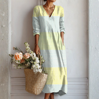 Olivia | Knitterkleid in Mehrfarbig