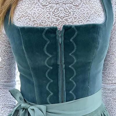 Damen Elegante Jahrgang Oktoberfest Dirndl Kleid