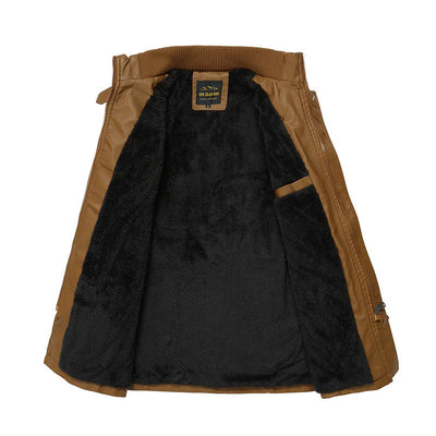 Cole™ Jaqueta de couro longa