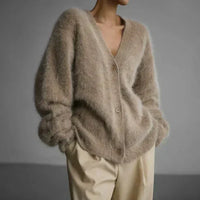 Großer Pullover Aus Kaschmir in Beige