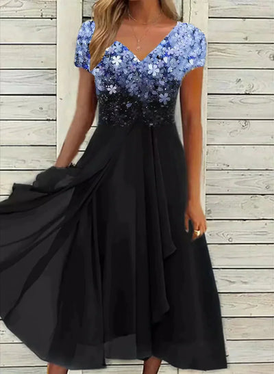Elegantes Chiffon Abendkleid für Damen