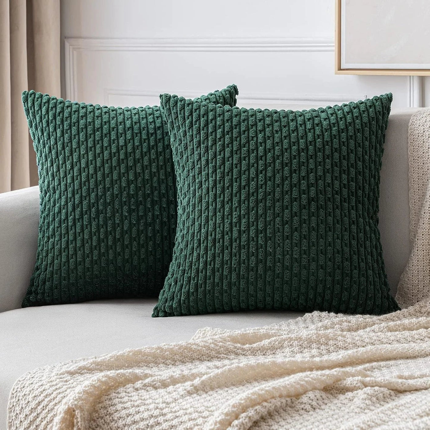 Corduroy Kissenbezüge im Boho-Stil – Velvia