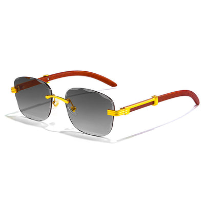 Rahmenlose Retro-Brille