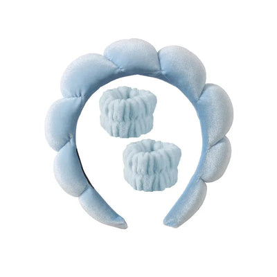 Plüsch Spa Kopfband & Handgelenkband Set - Fluffiea