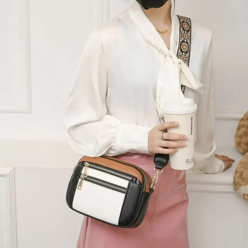 Violett | Finsk PU Leder Schultertasche