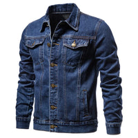 Kelvin | Trucker Jeansjacke in Dunkelblau