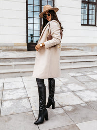 Eleganter Damen Wollmantel | Charmer in Beige