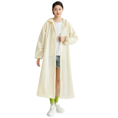 Unisex Regenponcho mit Kapuze - Wiederverwendbar und Winddicht für Outdoor-Aktivitäten