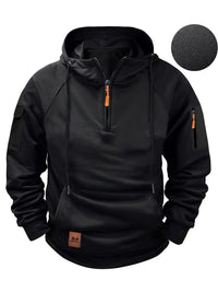 Hoodie Herren Warm Mit Kapuze | Casual & Funktional in Schwarz