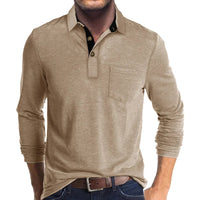 Adrian | Modernes Langarmhemd für Herren in Khaki