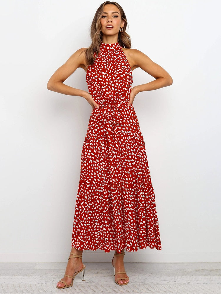 Polka-Muster Eleganzkleid