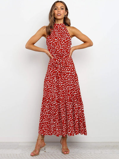 Polka-Muster Eleganzkleid