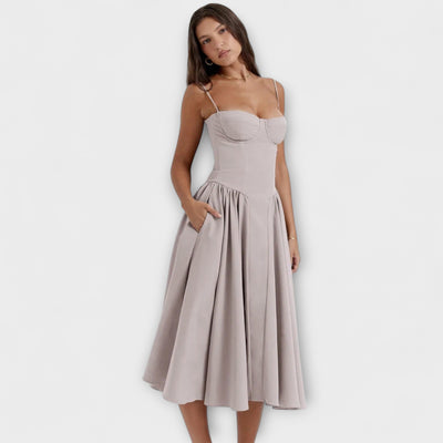 Rosalie - Verfeinertes ärmelloses Korsettkleid