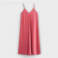Long Slip Dress in Rot