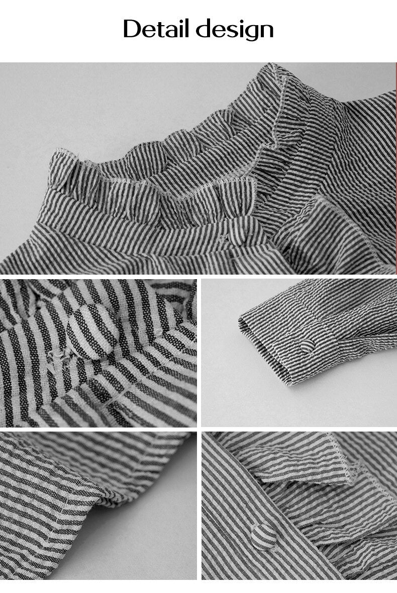 Trendige Gestreifte Damenbluse – Elise