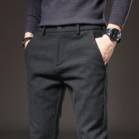 Adrien | Slim-Fit Hose in Schwarz