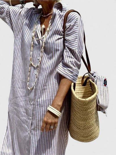 Amarise | Gestreiftes Blusenkleid
