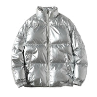 Herren Winter Daunen Jacke | Oberbekleidung in Silber