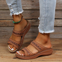 Beatrice | Orthopädische Sandalen mit Polsterung in Dunkelbraun