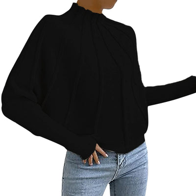 Elen - Rollkragenpullover mit elegantem Faltenwurf