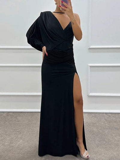 Iliana | Ein-Schulter-Kleid
