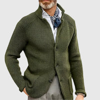 Philipp | Herren Raffinierte Knöpfen Strickjacke in Grün