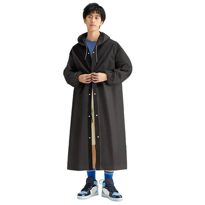 Unisex Regenponcho mit Kapuze - Wiederverwendbar und Winddicht für Outdoor-Aktivitäten