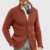Philipp | Herren Raffinierte Knöpfen Strickjacke in Rot