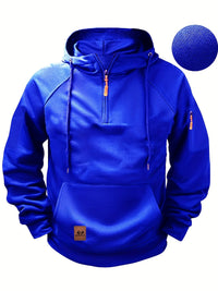 Hoodie Herren Warm Mit Kapuze | Casual & Funktional in Blau
