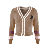 Teva - Saisonale Strickjacke in Unifarben in Hellbraun