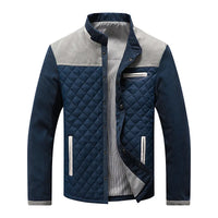 Leicht Gefüttert Übergangsjacke Herren | Elegant Steppjacke Kontrast in Grau