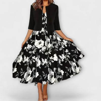 Damen Midi Kleid mit Blazer