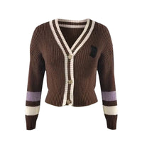 Teva - Saisonale Strickjacke in Unifarben in Braun