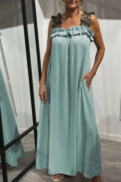 Ismara | Ruffled Strap Maxi Dress