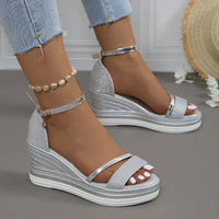 Alina - Elegante Orthopädische Sandalen in Silber