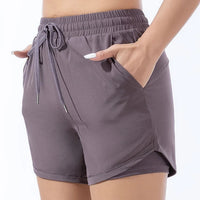 Eldrina | Damen Sportliche Kurze Hosen | Leicht in Lila